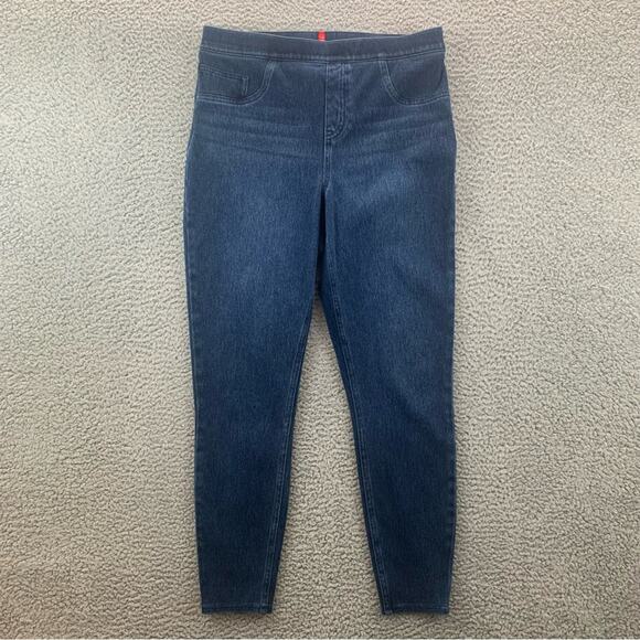SPANX Pants - Spanx Jean-ish Ankle Women's Leggings Faux-Front Pockets   -  Size:  L (Regular)